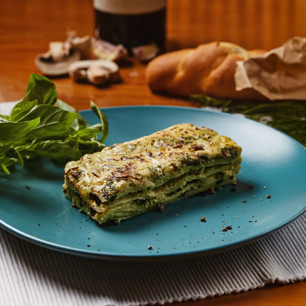 Lasagna de Pesto y Champignones 350 gr.